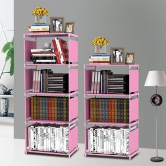 Godric Rak Buku Portable SINGLE / Lemari Serbaguna 4 Susun 50.5 X 30.5 X 144 CM - Pink Juni 2018 - 5 Godric Rak Buku Portable SINGLE / Lemari Serbaguna 4 Susun 50.5 x 30.5 x 144 CM - Pink - 5