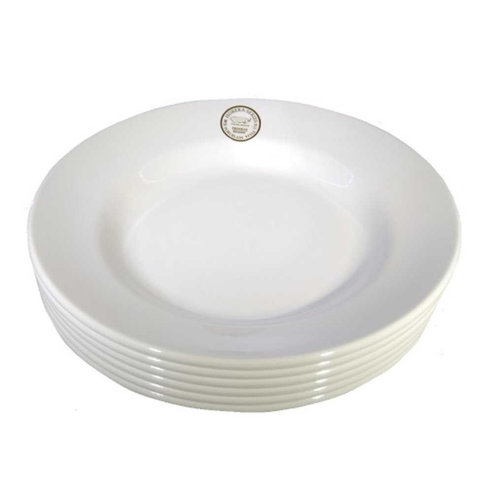 Golden Dragon Premium Horeka Series / 6 Pcs Piring Melamine Porselain Style 9 Inch - Putih