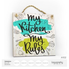 Hiasan Pajangan Dinding Quote Wooden Vintage Poster Kayu A090 - 30X30IDR67150. Rp 67.150