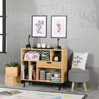 IFurnholic CHEVRO Sideboard Open Shelf - Tempat Penyimpanan / Rak - Coklat Kayu - Gratis Pengiriman Pulau Jawa Dan Denpasar Juli 2018 - 2 iFurnholic CHEVRO Sideboard Open Shelf - Tempat Penyimpanan / Rak - Coklat Kayu - Gratis Pengiriman Pulau Jawa dan Denpasar - 2