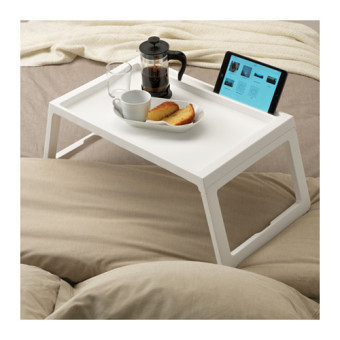 Ikea Klipsk Baki Lipat Meja Tempat Tidur - Putih November 2019 - 2 Ikea Klipsk Baki Lipat Meja Tempat Tidur - Putih - 2