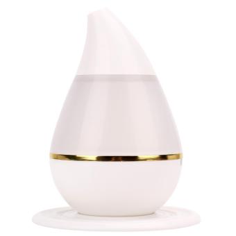 Harga AC 1pc Home Aroma Ultrasonic Water Drop Shape Humidifier Air Diffuser Purifier White - intl