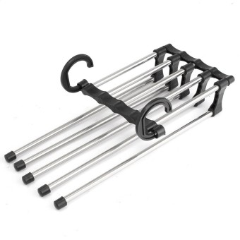 Harga Space Saver Hangers Closet Organizer Pant Stand Rack Magic Hanger 5 In 1 - intl