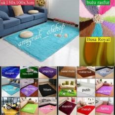 karpet bulu rasfur lembut dan empuk uk 150x100x3cm murah