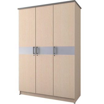 Kirana Lemari  Pakaian  3 Pintu LP 3 PT Manhattan White 