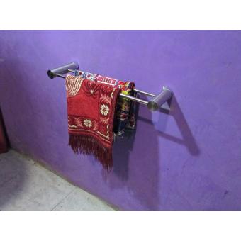 Gambar Produk Lanjarjaya Stainless Steel Dinding Mount Pemegang Gantungan Handuk Bar Di Kamar Mandi Terbaru