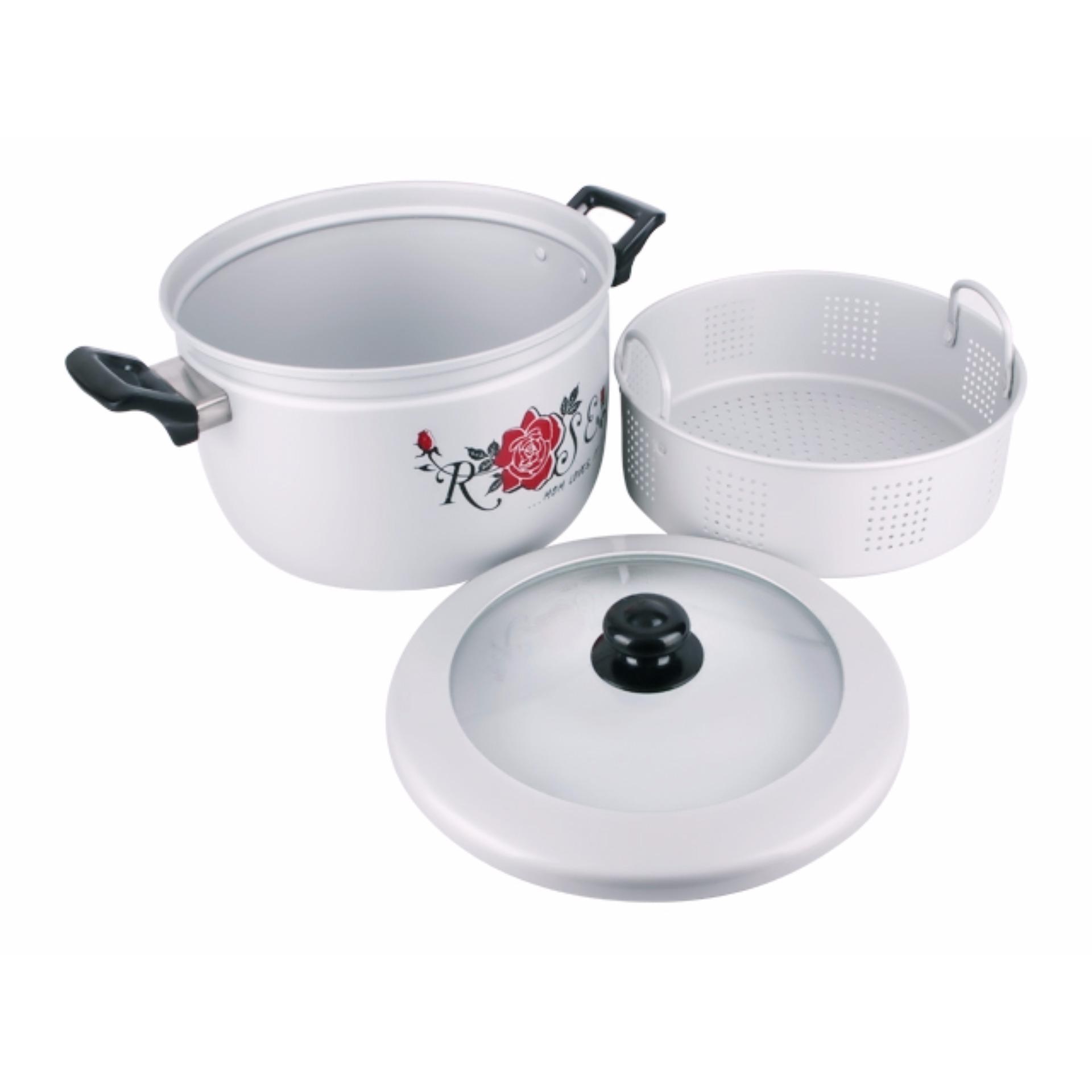 Maspion Panci Kukus Panca Guna 26 CM - Silver