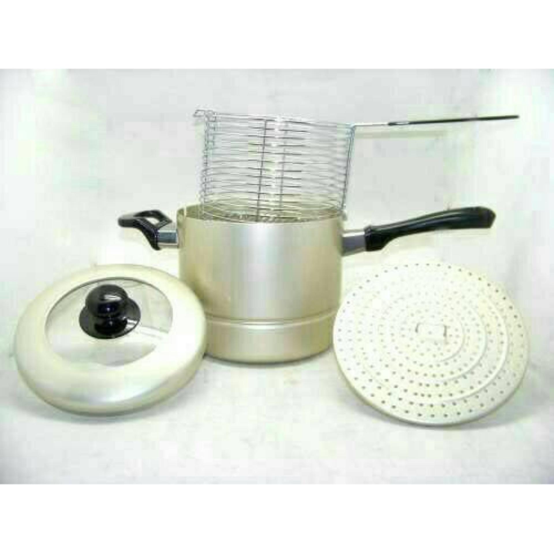 Maspion StimFrai Deep Fryer + Steamer 18 cm