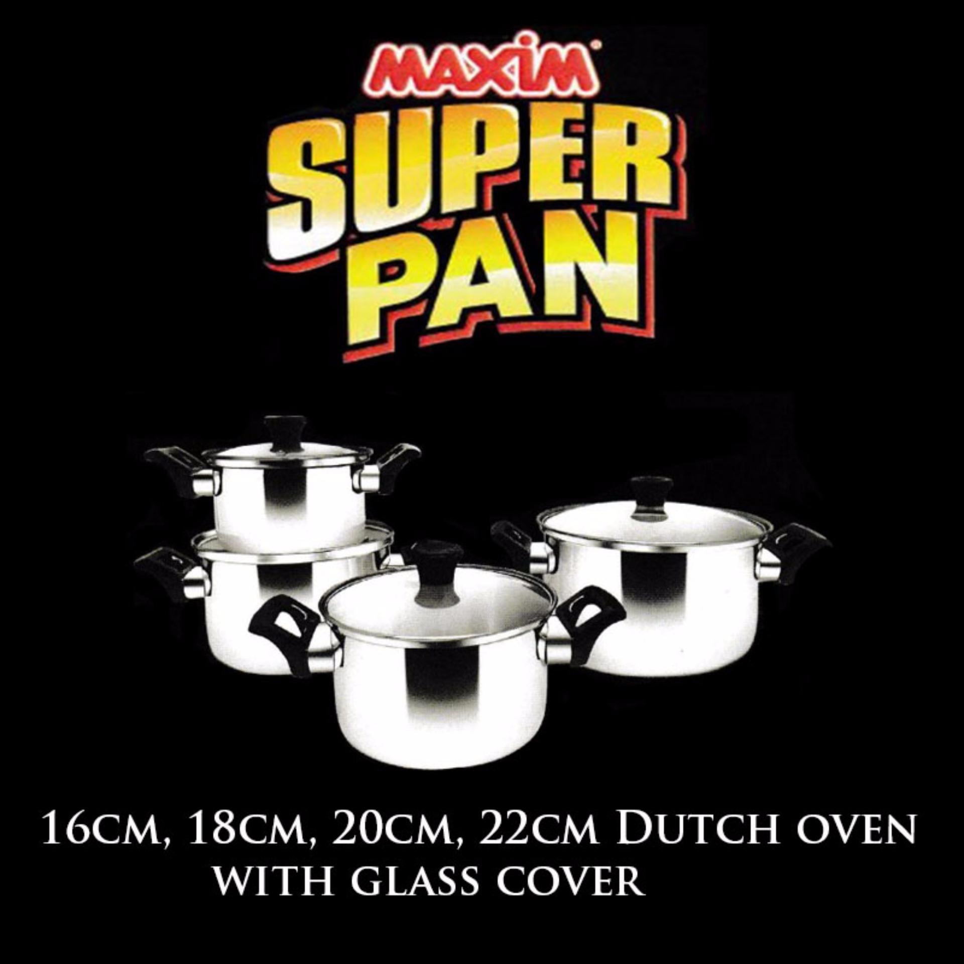 Maxim Super Pan 4pcs Set Stainless Steel - Silver