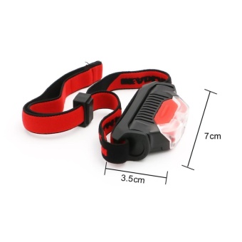 Mini Super Bright Headlight XPE + 2 LED 4 Mode Headlamp Head TorchLamp - Intl Pebruari 2019 - 5 Mini Super Bright Headlight XPE + 2 LED 4 Mode Headlamp Head TorchLamp - intl - 5