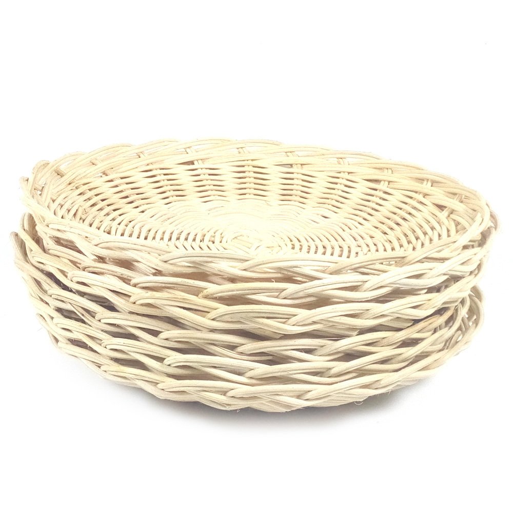 MMS Piring Rotan Anyaman Diameter 23cm - 6pcs