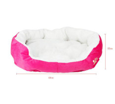 niceEshop lucu bekas cakar anjing peliharaan kucing anjing kucing nyaman sarang bantalan lembut bulu tambahan (