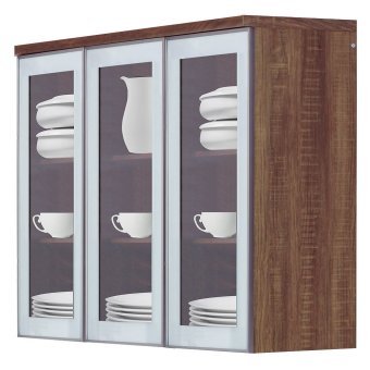 Olympic Kitchen Set Lemari Atas 3 Pintu Kaca Tetris Series