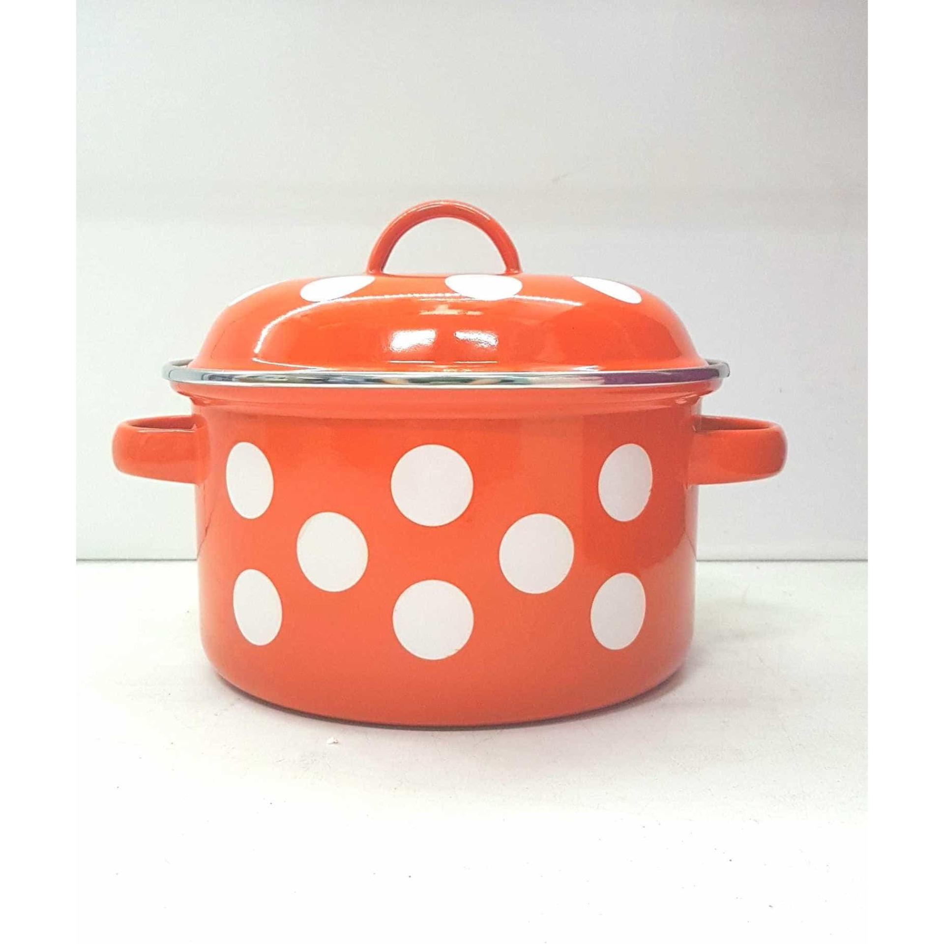 Panci Sauce Pan Polkadot 20 cm Orange