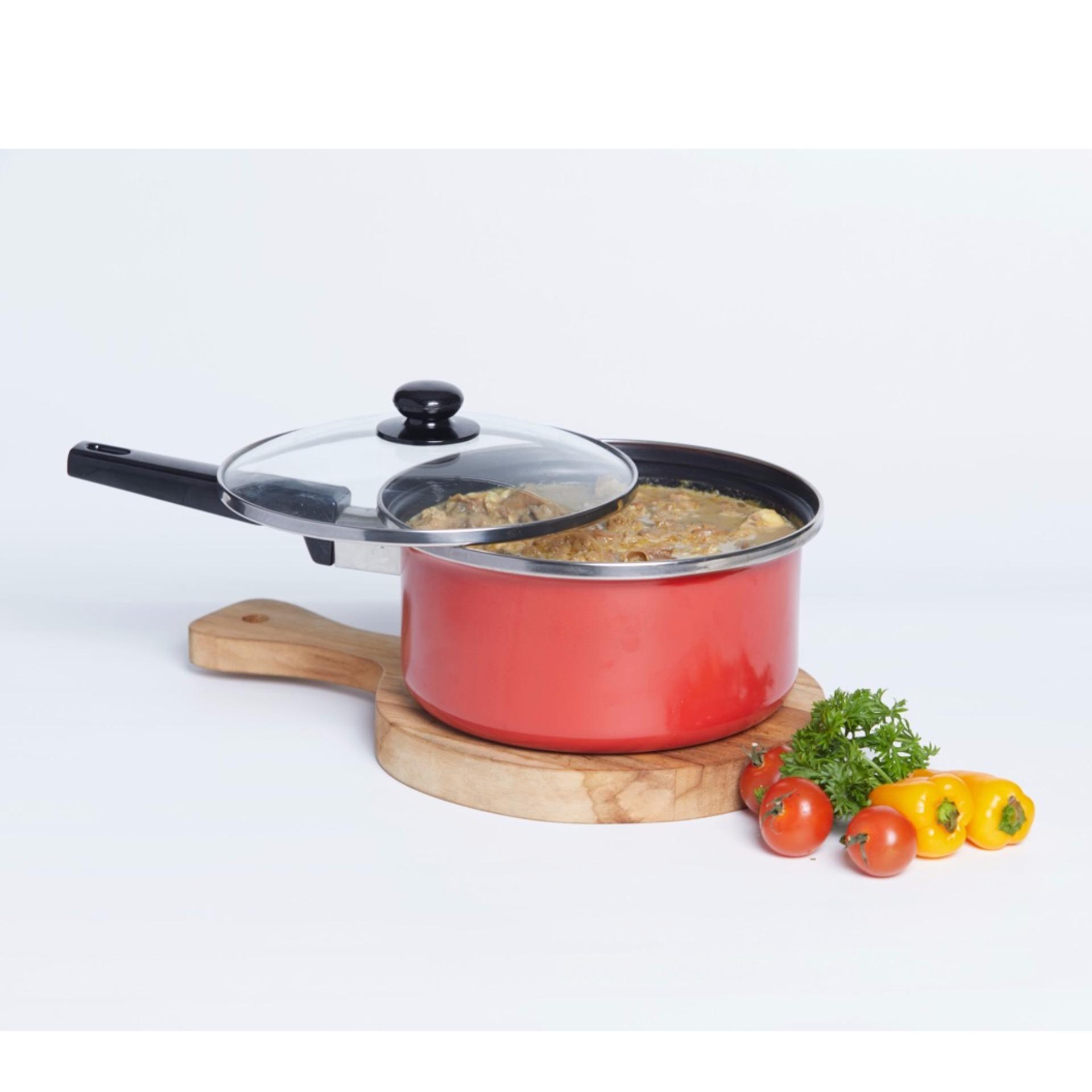 PANCI SAUCEPAN 18 CM MASLON + TUTUP KACA