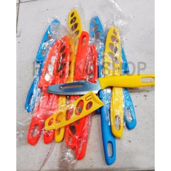 Pisau Dapur Serbaguna MultiFungsi + Sarung + Sisik Ikan + Peeler + Pembuka Tutup Botol - Kuning Pebruari 2019 - 5 Pisau Dapur Serbaguna MultiFungsi + Sarung + Sisik Ikan + Peeler + Pembuka Tutup Botol - Kuning - 5
