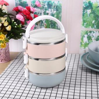 Rantang Makan 3 Susun Stainless Steel/ Lunch Box 3 Layer Stainless Steel - Glossy Maret 2019 - 3 Rantang Makan 3 Susun Stainless Steel/ Lunch Box 3 Layer Stainless Steel - Glossy - 3