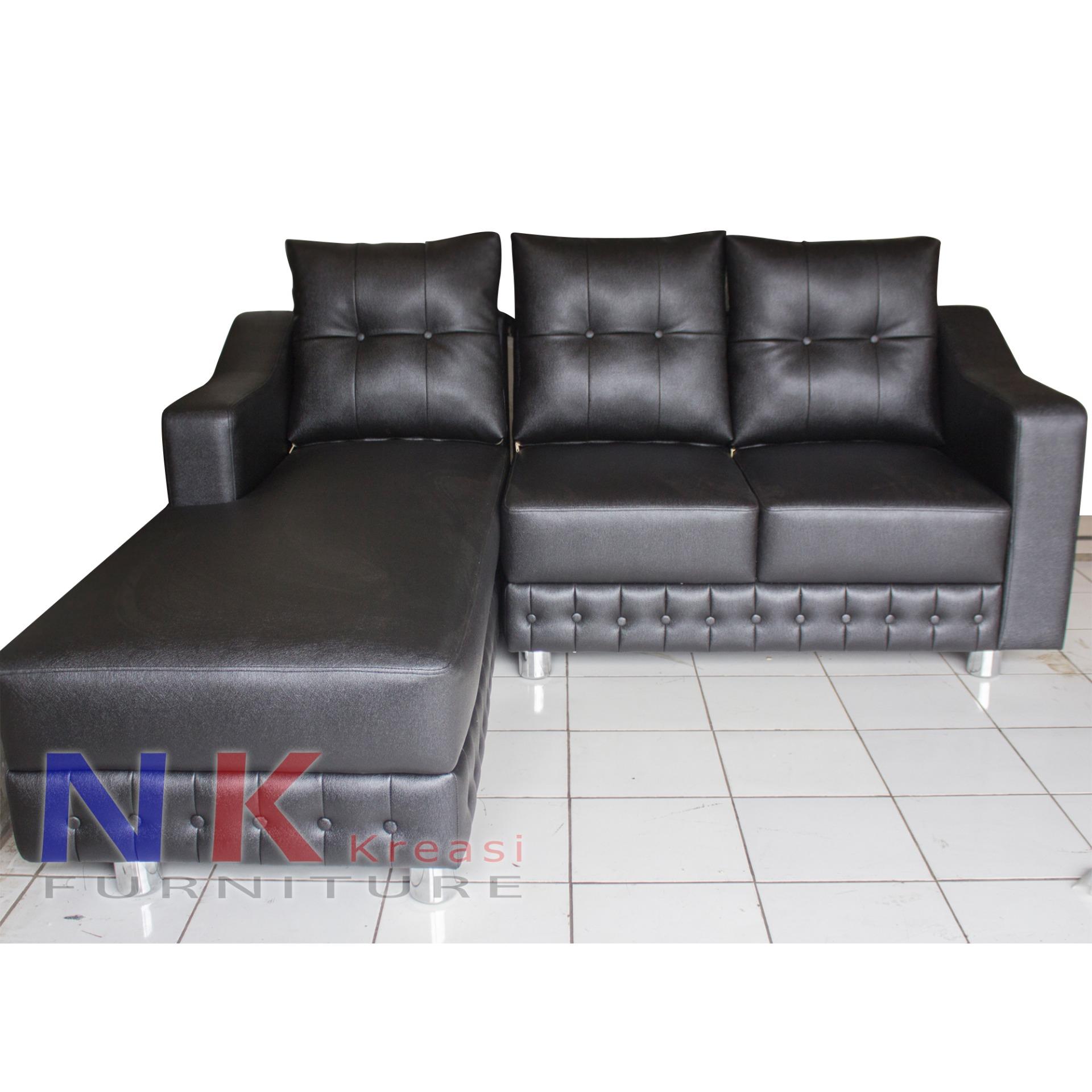 Sofa kursi Tamu Minimalis mewah, sofa sudut kantor modern + Meja - JABODETABEK ONLY