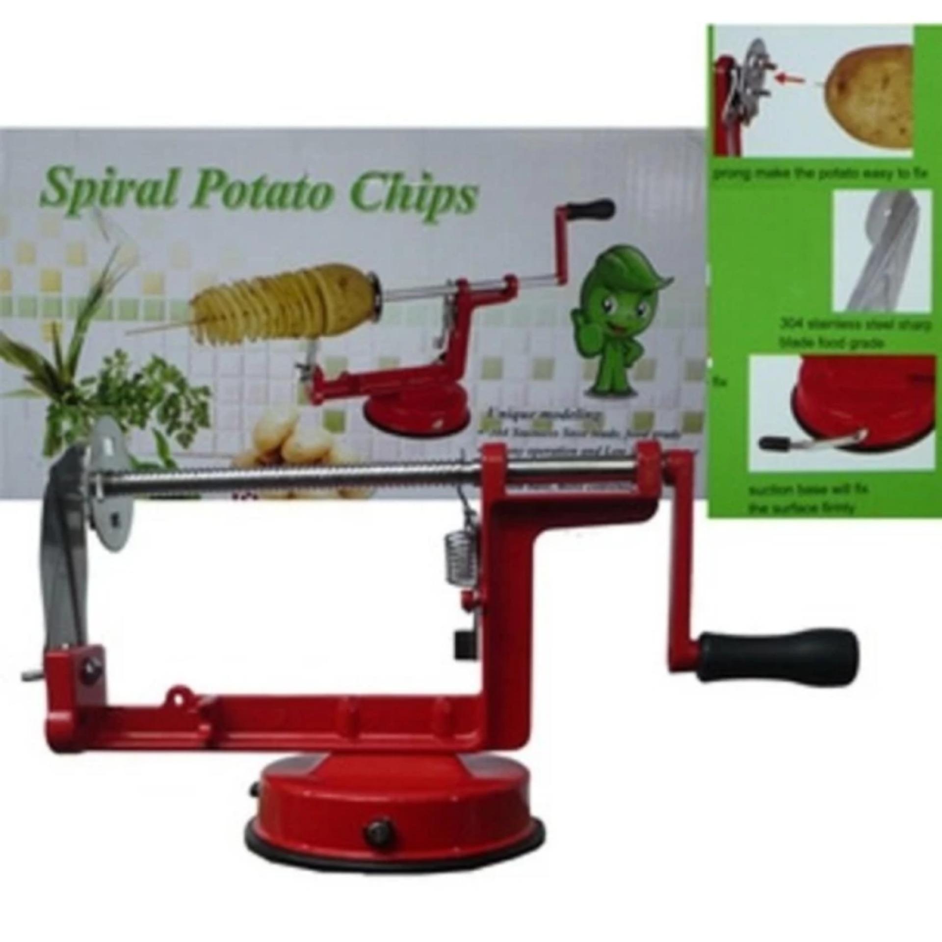 Spiral Potato Slicer Pengupas dan Pemotong Kentang Bentuk Spiral