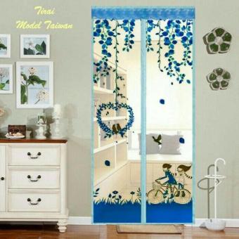 Tirai Pintu Magnet Anti Nyamuk Kasa Mosquito Motif Lovebird Ontel Pebruari 2019 - 2 Tirai Pintu Magnet Anti Nyamuk Kasa Mosquito Motif Lovebird Ontel - 2
