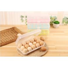 TOKO49 - Kotak box telur telor isi 15 pcs sekat egg organizer rapi