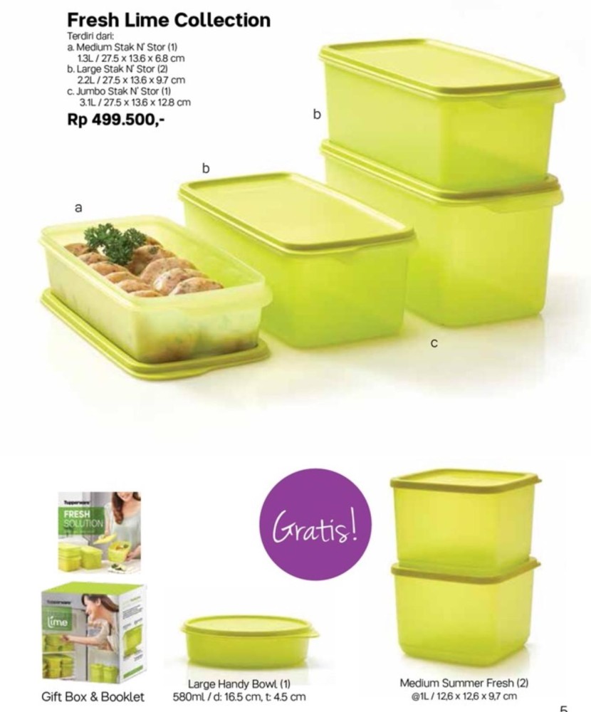 Tupperware new fresh lime collection