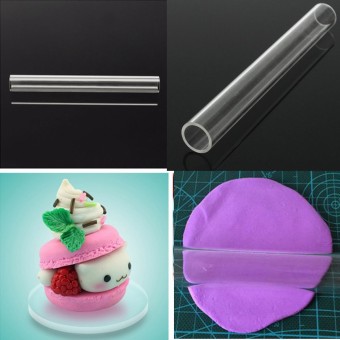 17.78 cm akrilik rol gilingan Sculpey polimer clay untuk kerajinanseni alat aksesori dibetulkan