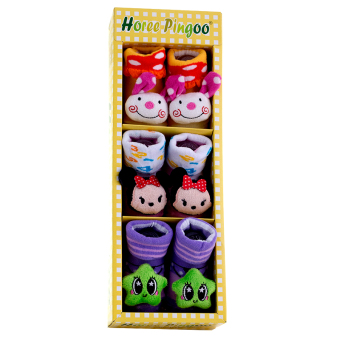 AA Toys Kaos Kaki Baby Girls Horee Pingoo 3 Pcs - Kaus Kaki Bayi Perempuan Maret 2019 - 3 AA Toys Kaos Kaki Baby Girls Horee Pingoo 3 Pcs - Kaus Kaki Bayi Perempuan - 3