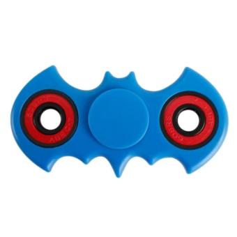 Gambar AIUEO   Fidget Spinner Bat man Hand Toys Mainan EDC Ceramic Ball Focus Games Bartman   Biru Tua