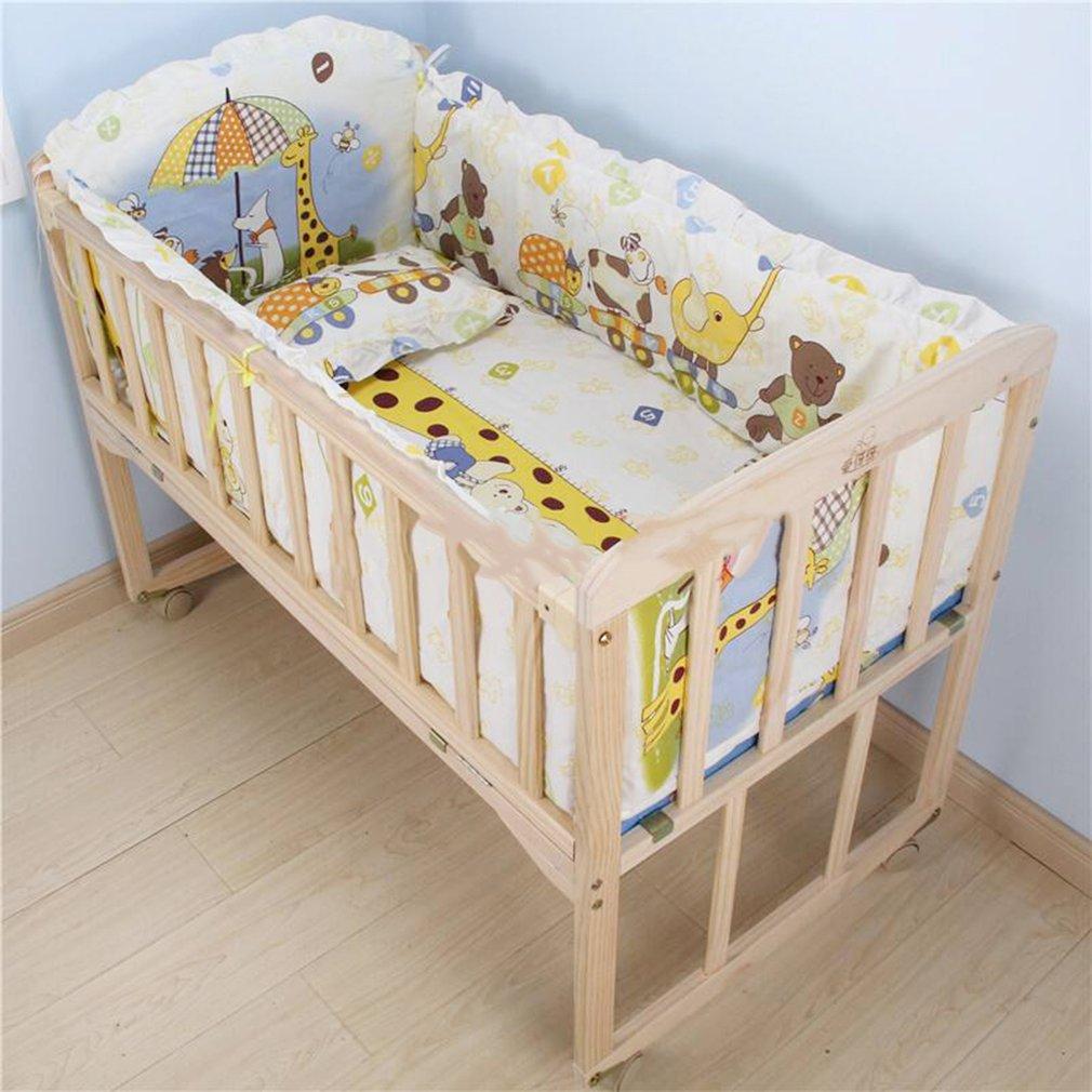 Allwin 100*58 Cm 5 Pcs/set Promosi Cotton Baby Children Bedding Set Kuning-Intl