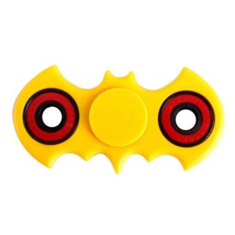Gambar ANGEL   Fidget Spinner Bat man Hand Toys Mainan EDC Ceramic Ball Focus Games Bartman   Kuning