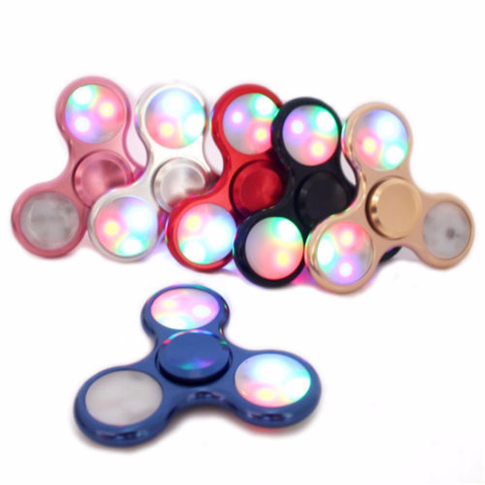 ... ANGEL - Fidget Spinner LED New Exotic Hand Toys Mainan Tri-Spinner EDC Focus Games ...