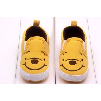 Bayi Laki-laki Sepatu Anak Perempuan Pertama Walkers Lucu Kuning Beruang 0-12 Bulan Kuning S Juni 2018 - 3 Bayi laki-laki sepatu anak perempuan pertama Walkers lucu kuning beruang 0-12 bulan kuning S - 3