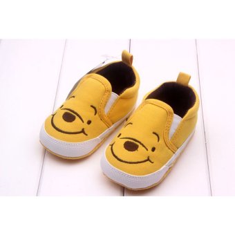 Bayi Laki-laki Sepatu Anak Perempuan Pertama Walkers Lucu Kuning Beruang 0-12 Bulan Kuning S Juni 2018 - 2 Bayi laki-laki sepatu anak perempuan pertama Walkers lucu kuning beruang 0-12 bulan kuning S - 2