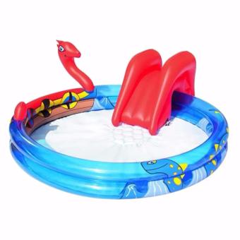 Bestway Kolam Bermain Anak 53033 Viking Play Pool Perosotan Air + Pompa Angin 12\\\