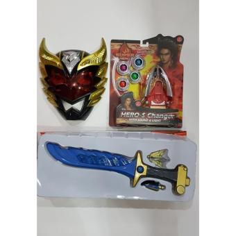 Bima-X Jam Bima Topeng Lampu Dan Pedang Superhero Kotak