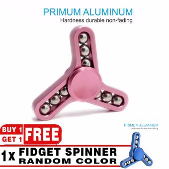 Gambar BUY 1 GET 1 | Great Premium Fidget Spinner Hands Tri Sides Fidget 9 Ball Limited Edition   Pink + Fidget Spinner Hands 9 Ball Random Color