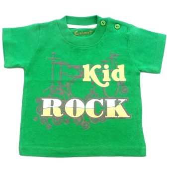 CALMET KAOS KREATIF PENDEK KID ROCK HIJAU