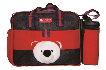 Gambar Chintaka Tas Bayi Besar Aplikasi Boneka + TBSD   Red Navy