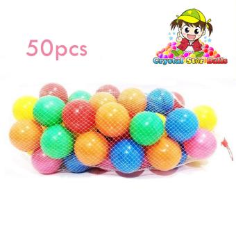 Gambar Crystal Star Balls Bola Mandi Plastik Isi 50 Pcs (Random Color)