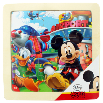 Gambar Disney Jigsaw kayu dengan kotak jigsaw puzzle