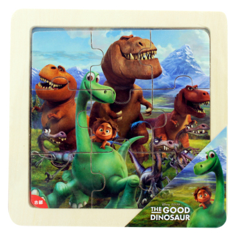 Gambar Disney Jigsaw kayu dengan kotak jigsaw puzzle