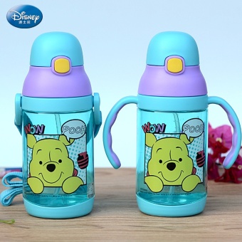 Gambar Disney kartun sabuk menangani ganda cangkir anak suction cup