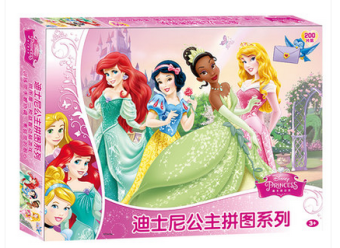 Gambar Disney Princess lembar Mickey anak anak kertas puzzle teka teki