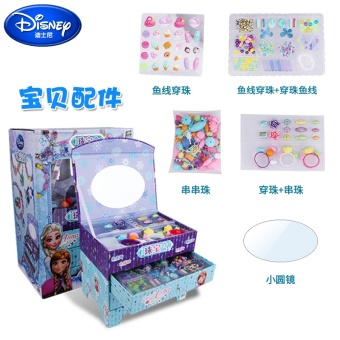 Gambar Disney warna buatan tangan DIY puzzle Cordless kalung manik manik untaian manik manik