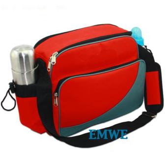 EMWE Baby Bag Mini Tas Slempang Perlengkapan Makan Botol Susu Bayi Tas Selempang Tempat Makan Bekal Anak Lunch Baby Box Bag 2in1 - RED Pebruari 2019 - 2 EMWE Baby Bag Mini tas slempang perlengkapan makan botol susu bayi Tas selempang Tempat Makan Bekal Anak Lunch Baby Box Bag 2in1 - RED - 2