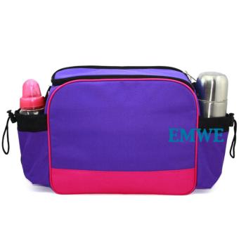 EMWE Baby Bag Mini Tas Slempang Perlengkapan Makan Botol Susu Bayi Tas Selempang Tempat Makan Bekal Anak Lunch Baby Box Bag 2in1 - Ungu Desember 2018 - 3 EMWE Baby Bag Mini tas slempang perlengkapan makan botol susu bayi Tas selempang Tempat Makan Bekal Anak Lunch Baby Box Bag 2in1 - Ungu - 3