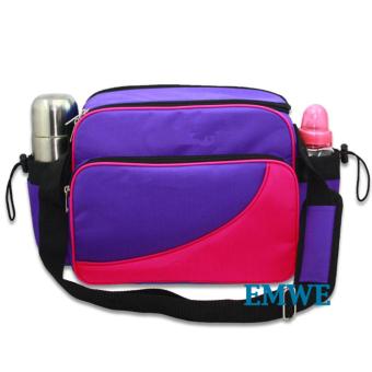 EMWE Baby Bag Mini Tas Slempang Perlengkapan Makan Botol Susu Bayi Tas Selempang Tempat Makan Bekal Anak Lunch Baby Box Bag 2in1 - Ungu Desember 2018 - 2 EMWE Baby Bag Mini tas slempang perlengkapan makan botol susu bayi Tas selempang Tempat Makan Bekal Anak Lunch Baby Box Bag 2in1 - Ungu - 2