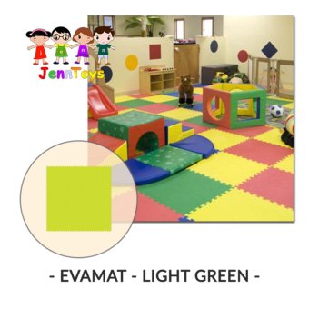 Gambar Evamat   Polos   Matras   Tikar   Karpet   Puzzle Alas LantaiEvamat   Light Green