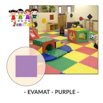 Gambar Evamat   Polos   Matras   Tikar   Karpet   Puzzle Alas LantaiEvamat   Purple